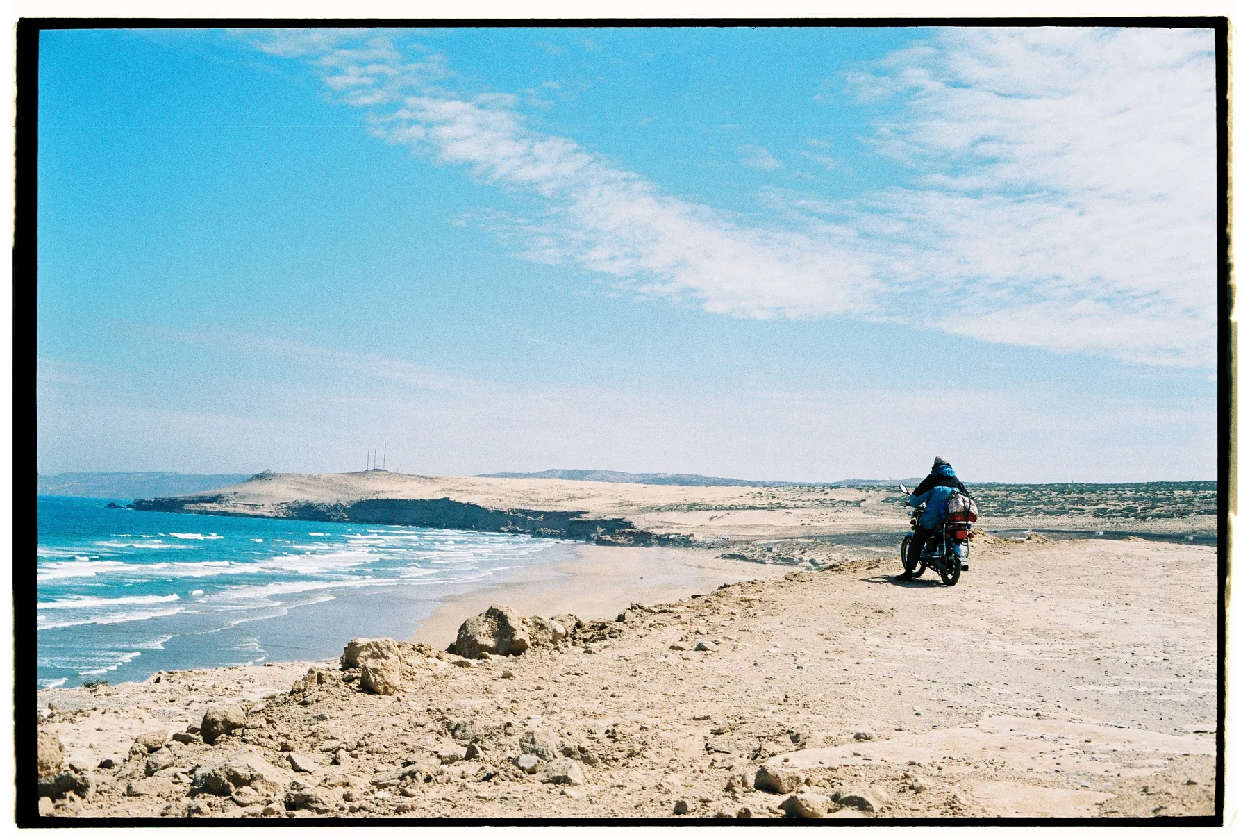 Motorcycle journey on the Moroccan coast